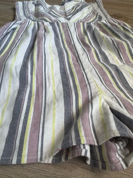 Volcom Striped Multicolor girls size 12 medium Romper Sleeveless Summer - Picture 2 of 7